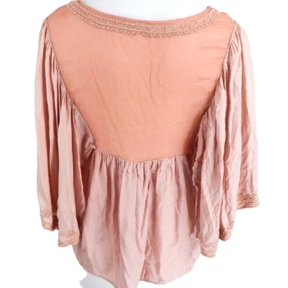 Love Sam Anthropologie Beaded Floral Top - Picture 3 of 4